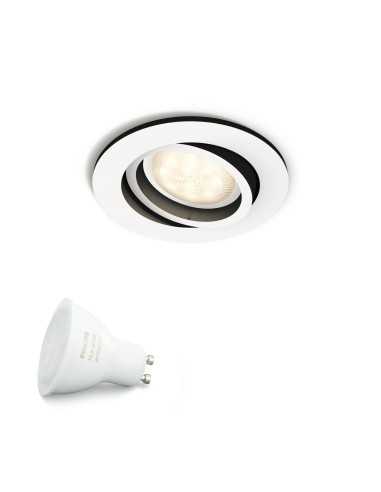 Philips Hue White ambiance Faretto da incasso Milliskin, estensione.