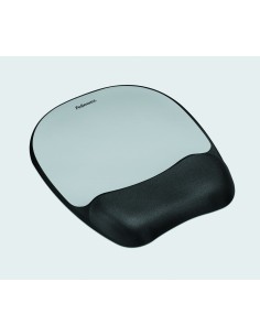 Fellowes 9175801 tappetino per mouse Nero, Argento