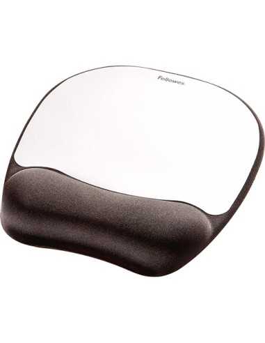 Fellowes 9175801 tappetino per mouse Nero, Argento