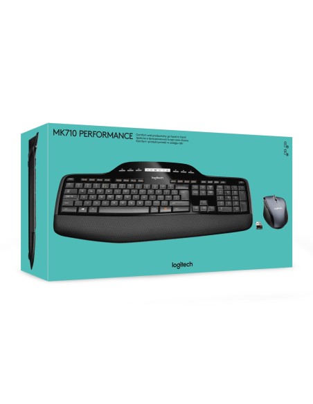 Logitech Wireless Desktop MK710 tastiera RF Wireless QWERTY Italiano Nero