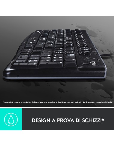 Logitech MK120 Combo Tastiera e Mouse con Filo per Windows, Mouse Ottico Cablato, Tastiera di Dimensioni Standard, USB