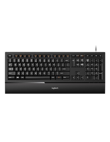 Logitech Illuminated Keyboard k740 tastiera USB QWERTY Italiano Nero