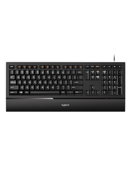 Logitech Illuminated Keyboard k740 tastiera USB QWERTY Italiano Nero