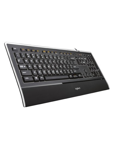 Logitech Illuminated Keyboard k740 tastiera USB QWERTY Italiano Nero