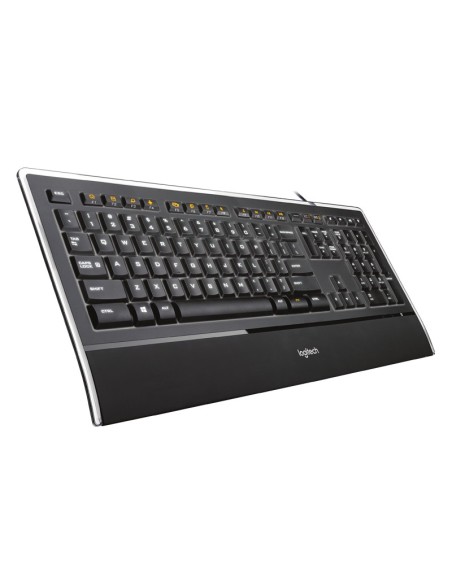 Logitech Illuminated Keyboard k740 tastiera USB QWERTY Italiano Nero