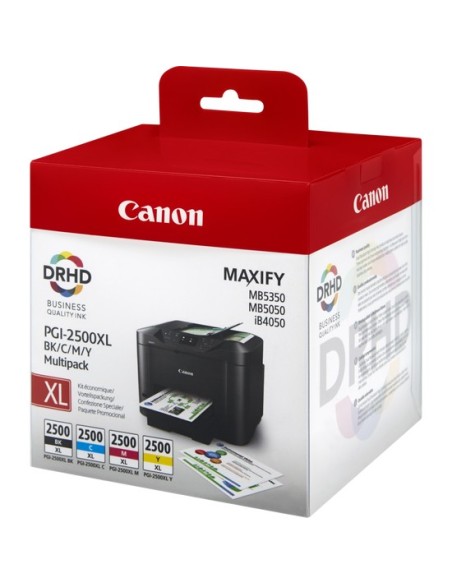 Canon PGI-2500XL BK C M Y cartuccia d'inchiostro Originale Resa elevata (XL) Nero, Ciano, Magenta, Giallo