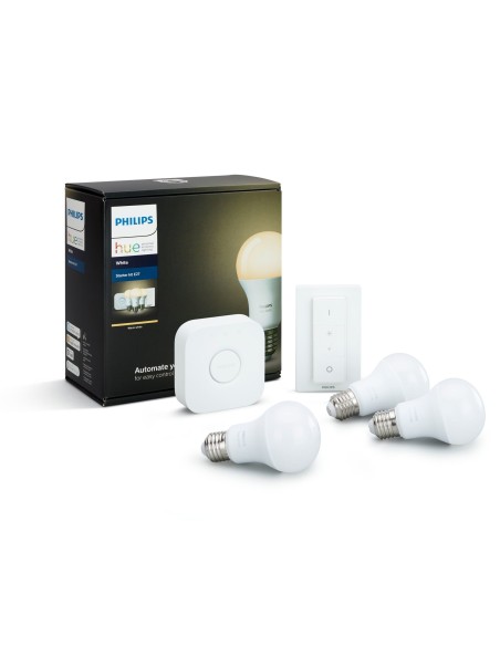 Philips Hue White 3 x E27 bulb Warm white light Starter kit E27