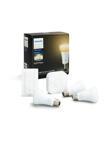 Philips Hue White ambiance 3 x E27 bulb Starter kit E27