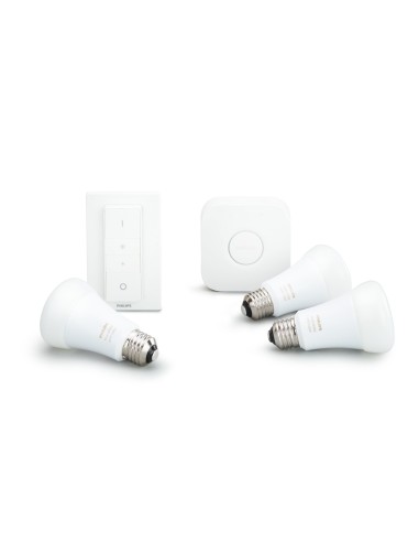 Philips Hue White and Color ambiance 3 x E27 bulb Starter kit E27
