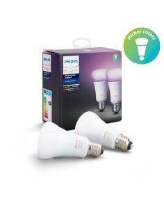 Philips Hue White and Color ambiance 2 x E27 bulb White and colored light Dual pack E27