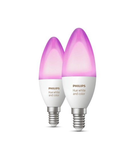 Philips Hue White and Color ambiance Confezione doppia E14