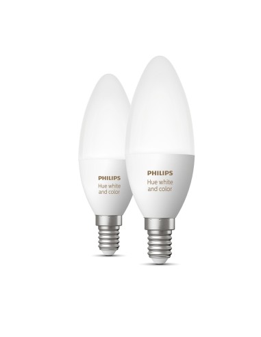 Philips Hue White and Color ambiance Confezione doppia E14