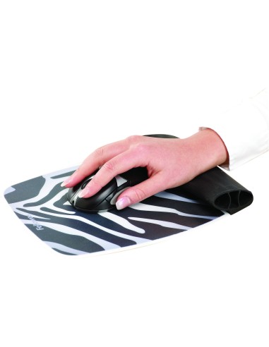 Fellowes 9362301 tappetino per mouse Nero, Bianco