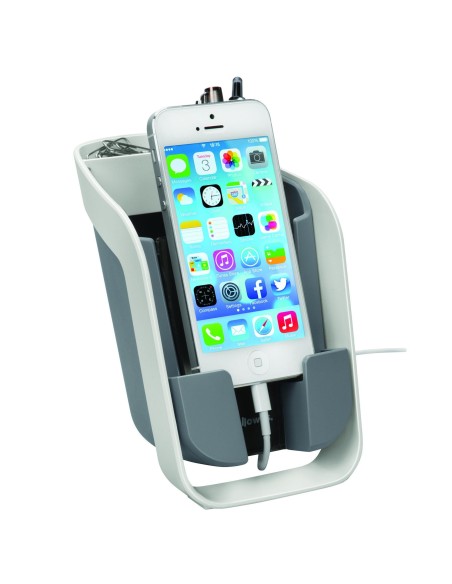 Fellowes 9381302 supporto per personal communication Supporto passivo Telefono cellulare smartphone Nero, Grigio, Bianco