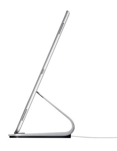 Logitech BASE Wireless Charging Stand with Smart Connector Technology for iPad, iPad Air and iPad Pro Argento Interno