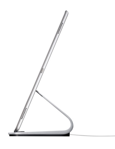 Logitech BASE Wireless Charging Stand with Smart Connector Technology for iPad, iPad Air and iPad Pro Argento Interno