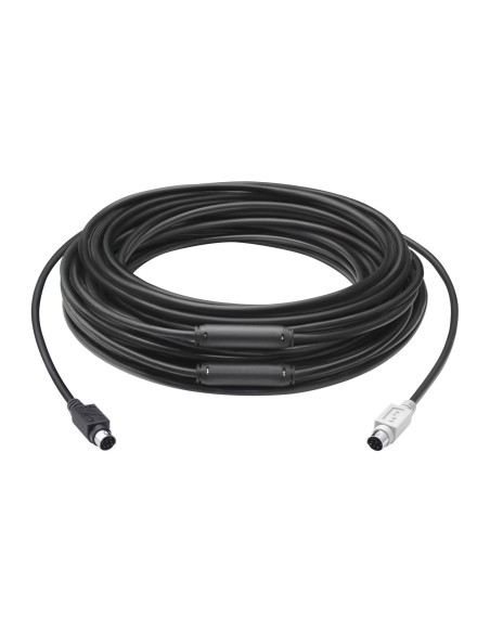 Logitech GROUP 15m Extender Cable cavo PS 2 6-p Mini-DIN Nero