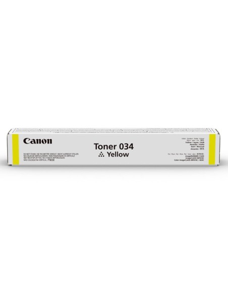 Canon 034 cartuccia toner 1 pz Originale Giallo