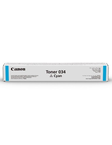 Canon 034 cartuccia toner 1 pz Originale Ciano
