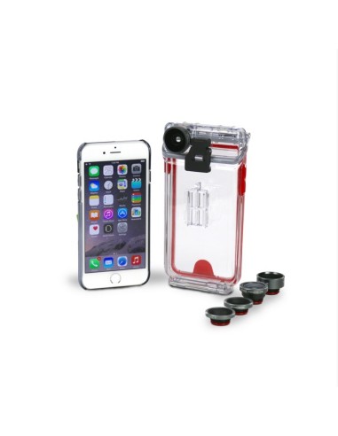 Fellowes 9476802 custodia per cellulare 11,9 cm (4.7") Cover a guscio Rosso, Trasparente