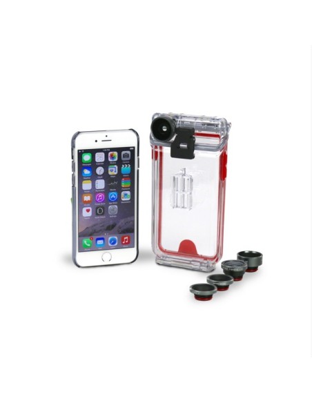 Fellowes 9476802 custodia per cellulare 11,9 cm (4.7") Cover a guscio Rosso, Trasparente