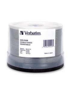 Verbatim DVD-RAM 3x Double Sided, 50pk 9,4 GB 50 pz