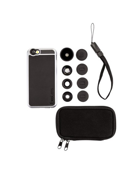 Fellowes ExoLens Case custodia per cellulare 11,9 cm (4.7") Cover Nero, Argento