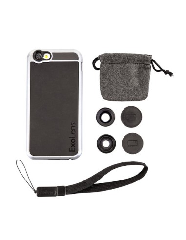 Fellowes ExoLens Case custodia per cellulare 11,9 cm (4.7") Cover Nero, Argento