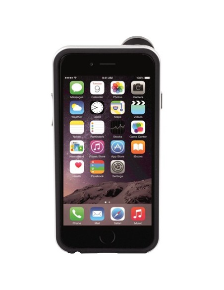 Fellowes ExoLens Case custodia per cellulare 11,9 cm (4.7") Cover Nero, Argento