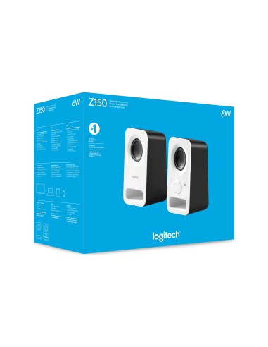 Logitech Z150 Multimedia Speakers Bianco Cablato 6 W