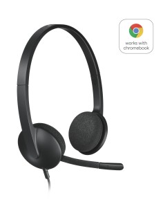 Logitech H340 USB Computer Headset Auricolare Cablato A Padiglione Ufficio USB tipo A Nero 2