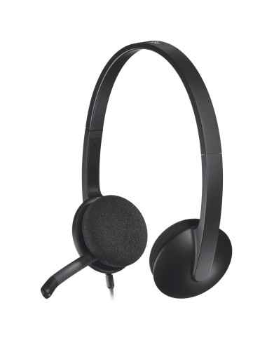 Logitech H340 USB Computer Headset Auricolare Cablato A Padiglione Ufficio USB tipo A Nero