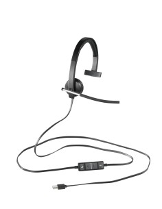 Logitech USB Headset Mono H650e Auricolare Cablato A Padiglione Ufficio Nero, Grigio 2