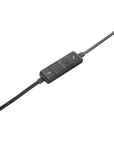 Logitech USB Headset Mono H650e Auricolare Cablato A Padiglione Ufficio Nero, Grigio