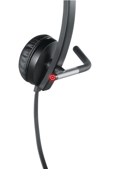 Logitech USB Headset Stereo H650e Auricolare Cablato A Padiglione Ufficio Nero, Argento