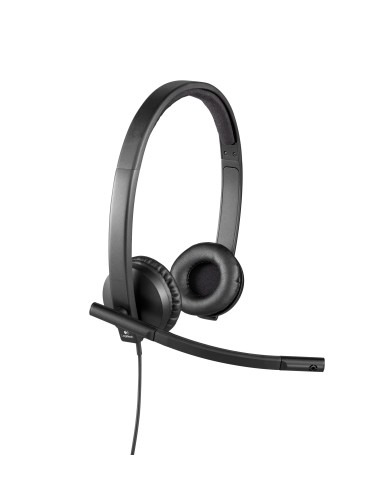 Logitech USB Headset H570e Stereo Auricolare Cablato A Padiglione Ufficio Nero