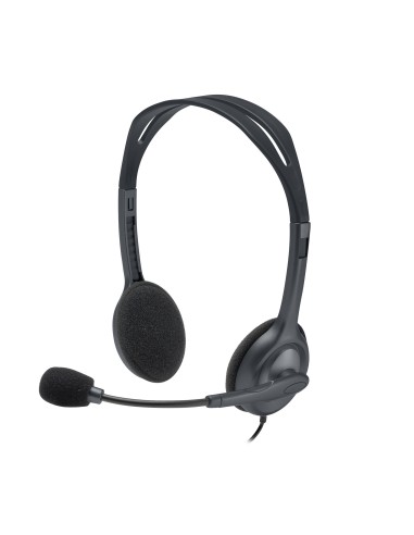Logitech Stereo Headset H110 Auricolare Cablato A Padiglione Ufficio Grigio
