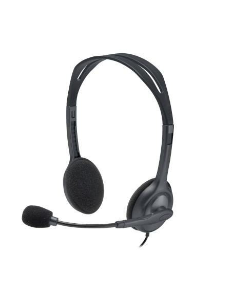 Logitech Stereo Headset H110 Auricolare Cablato A Padiglione Ufficio Grigio