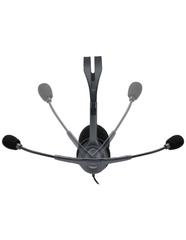 Logitech Stereo Headset H110 Auricolare Cablato A Padiglione Ufficio Grigio