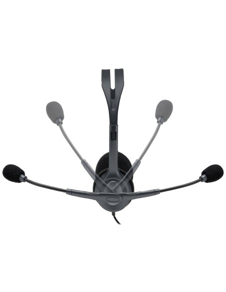 Logitech Stereo Headset H110 Auricolare Cablato A Padiglione Ufficio Grigio