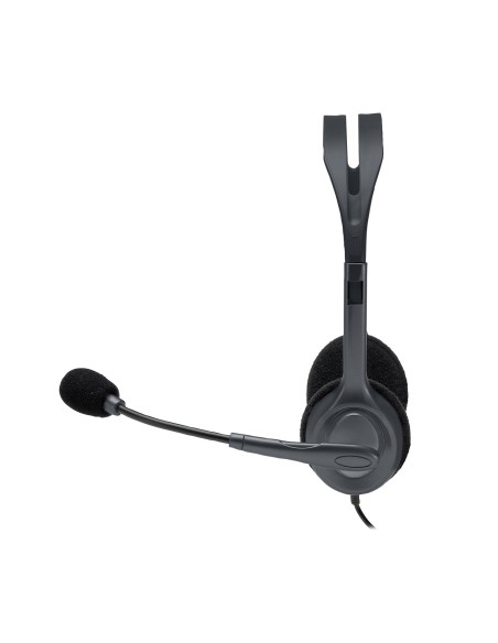 Logitech Stereo Headset H110 Auricolare Cablato A Padiglione Ufficio Grigio