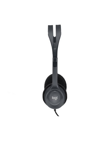 Logitech Stereo Headset H110 Auricolare Cablato A Padiglione Ufficio Grigio