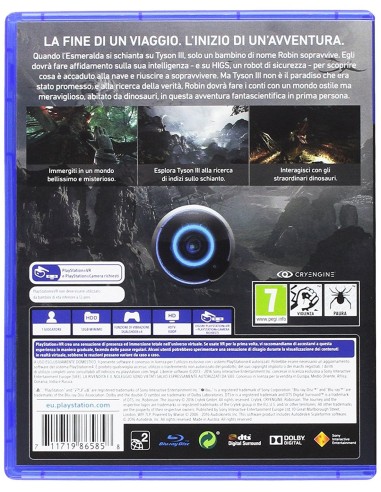 Sony Robinson  The Journey, PS4 VR Standard Inglese, ITA PlayStation 4