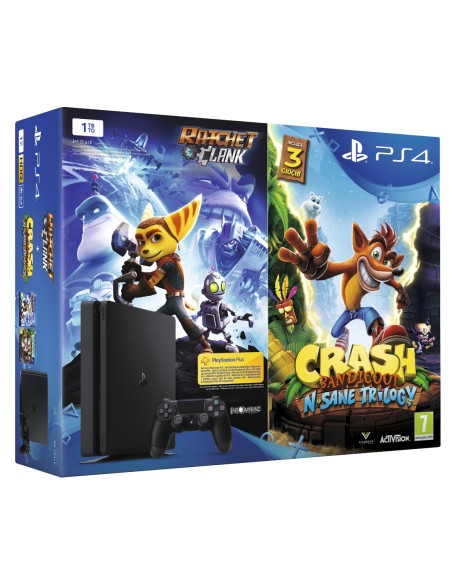 Sony PS4 1TB + Ratchet & Clank + Crash Bandicoot  N’Sane Trilogy 1000 GB Wi-Fi Nero
