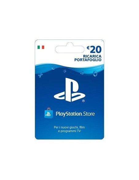 Sony Playstation Live Cards Hang 20 Euro Videogioco Cartolina