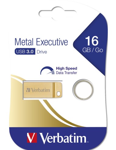 Verbatim Metal Executive - Memoria USB 3.0 da 16 GB - Oro