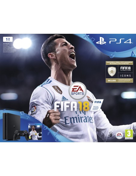 Sony PlayStation 4 Chassis E + FIFA 18 1000 GB Wi-Fi Nero