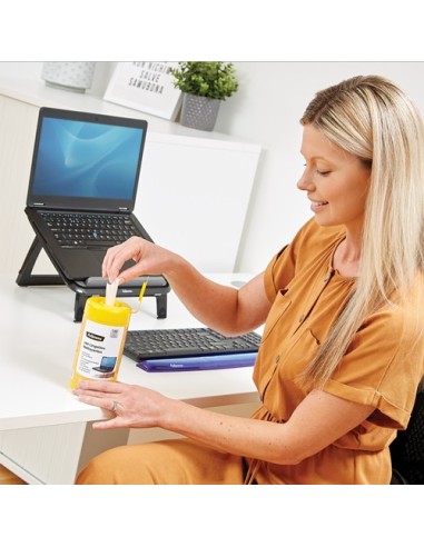 Fellowes 9971509 kit per la pulizia LCD TFT Plasma Panni umidi per la pulizia dell'apparecchiatura