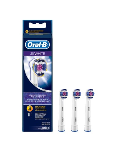 Oral-B Testine Per Spazzolino 3D White X3