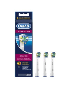 Oral-B FlossAction Testine Di Ricambio , 3 Pezzi